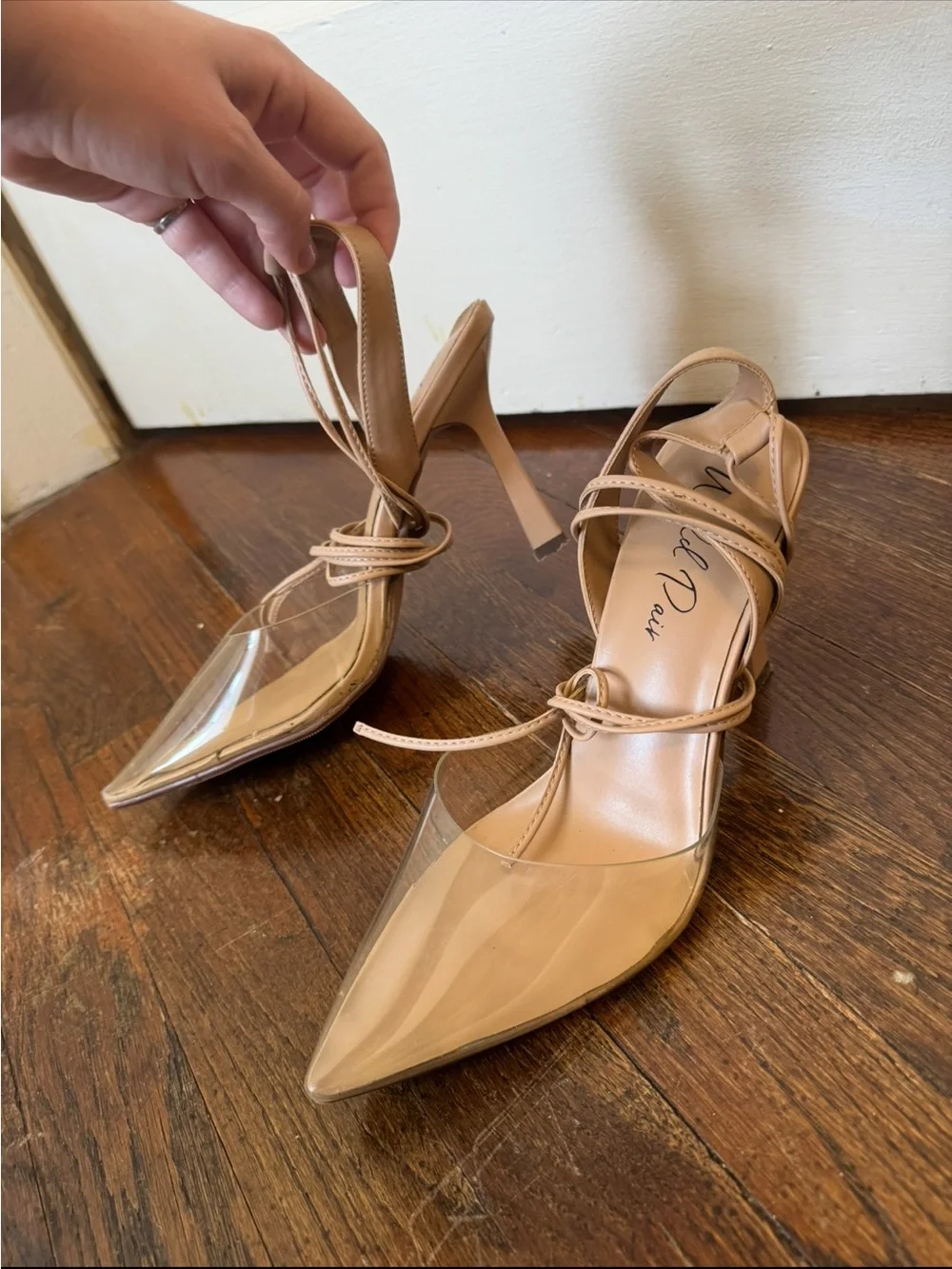 Clear toe heel
